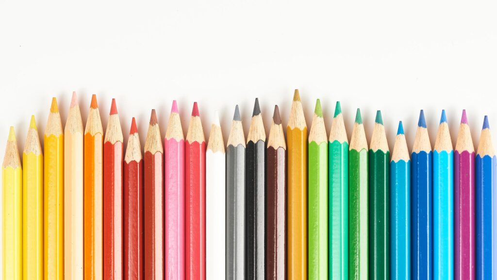 Multicolored pencils